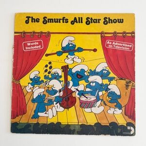 THE SMURFS All Star Show 1981 Vinyl Record
